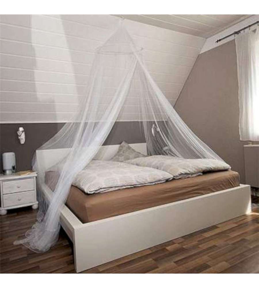 Zanzariera per letto bianca, 125x250 cm