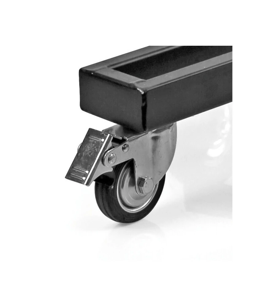 Carrello porta cerchi e pneumatici lampa con supporto ad asta, portata massima 100 kg - 15957