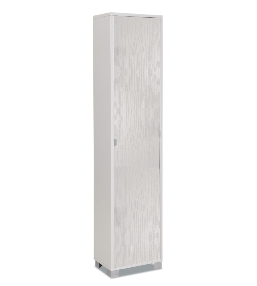 Colonna 1 anta bianco fiammato, 43x190x29 cm