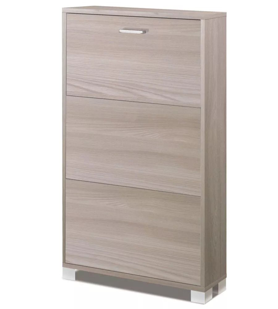 Scarpiera olmo con 3 ante, 70x118x18 cm