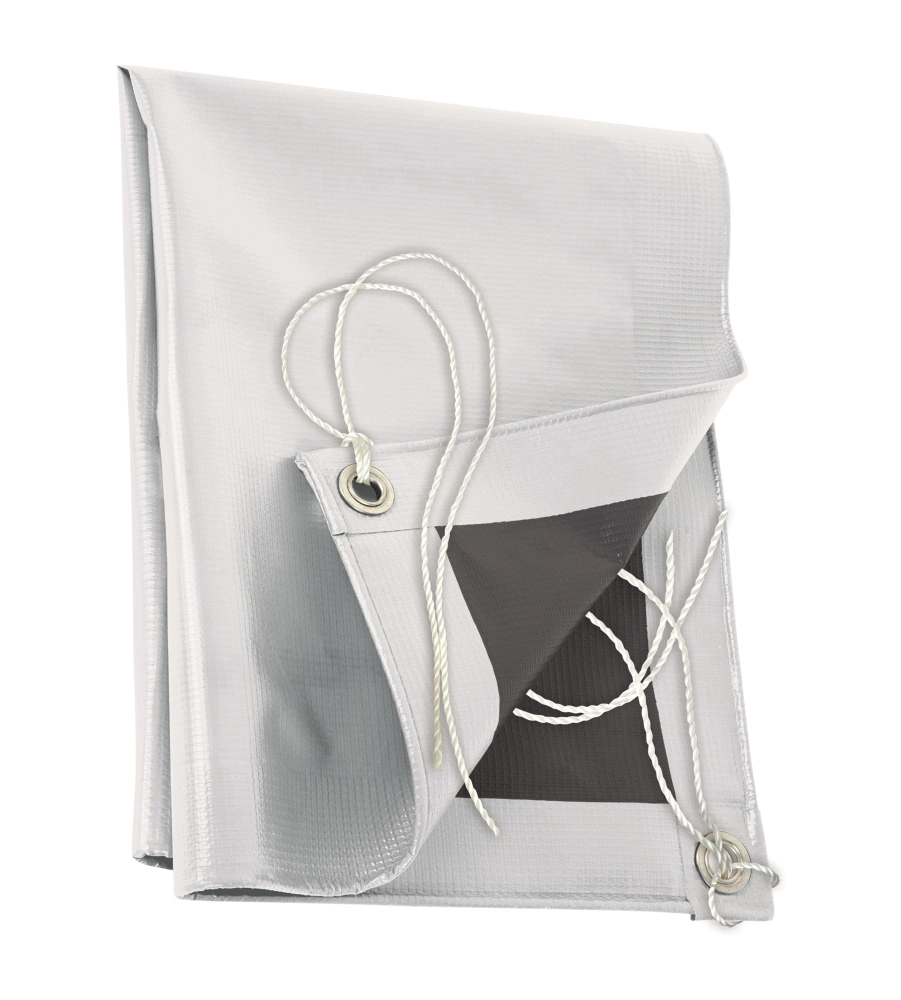 Telone Di Protezione Ribimex - 2x3 Mt, 120 G/m2, Impermeabile, Anti-UV, Con Occhielli - Foto 4