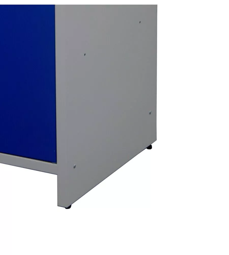 Banco da lavoro con ripiani e anta, 120x60x84 cm