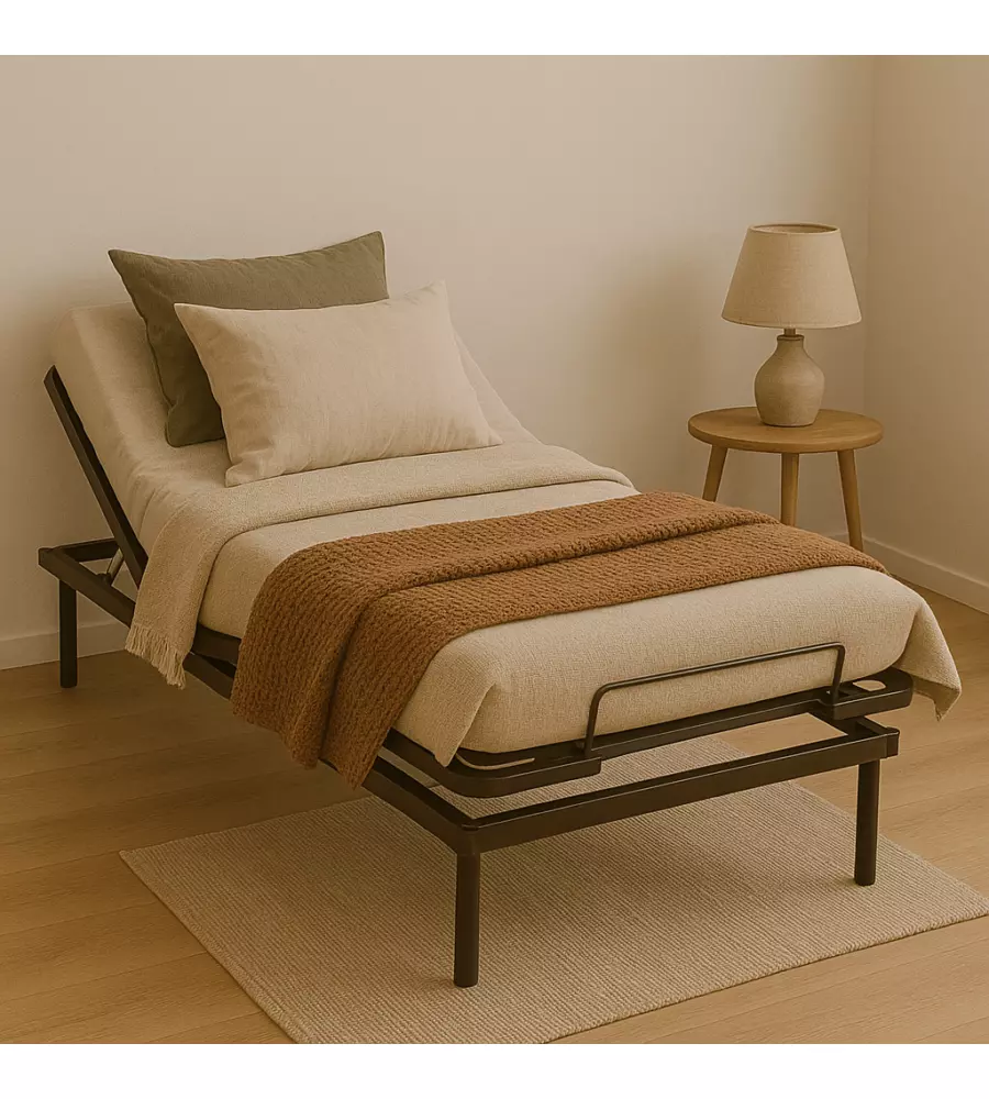 Rete piazza e mezza mobile somnus "susa" 120x190 cm