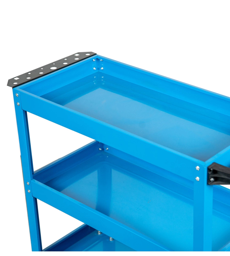 Carrello porta attrezzi easy system 3 ripiani blu, 70,5x35,3x66,8 cm