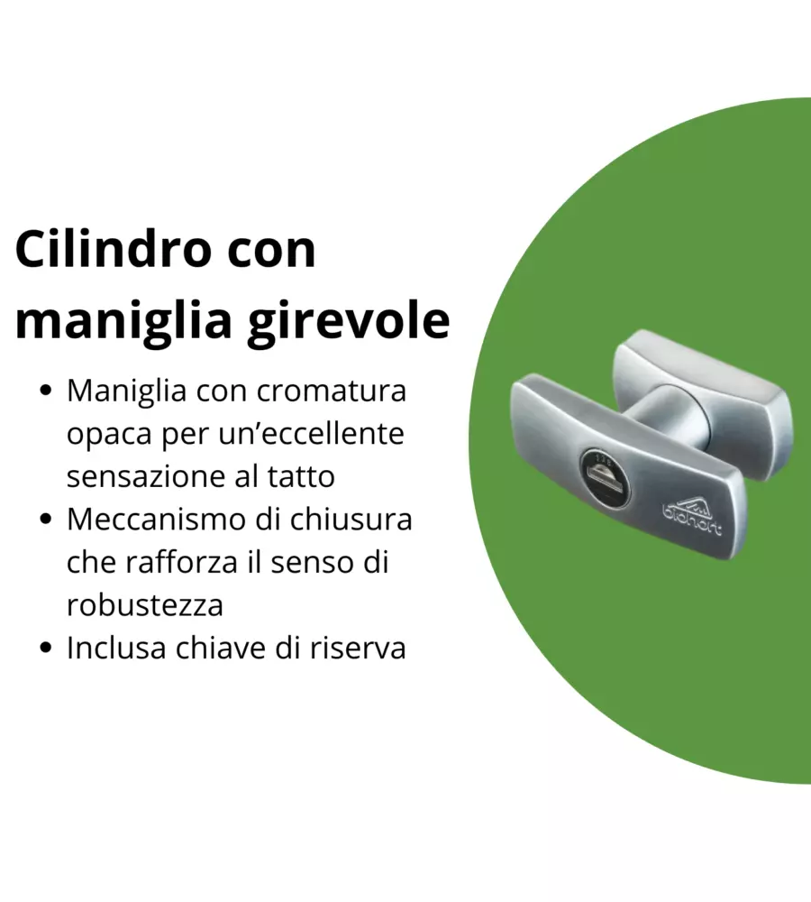 Baule postale per pacchi impermeabile biohort "paket-box 100" in acciaio zincato argento metallizzato 195 lt 101x46x61 cm - cod. 64910