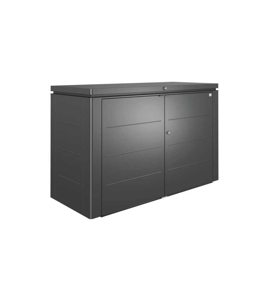 Copribidone o portattrezzi biohort "highboard 200" in acciaio zincato grigio scuro metallizzato - cod. 73025