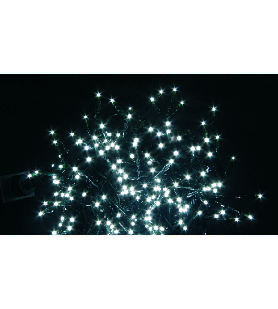 Albero Di Natale 5 Mt.Luci Di Natale Linea Premium Con 300 Led Colore Bianco Freddo Per Interno Ed Esterno Con Giochi Di Luce 7 5 Metri