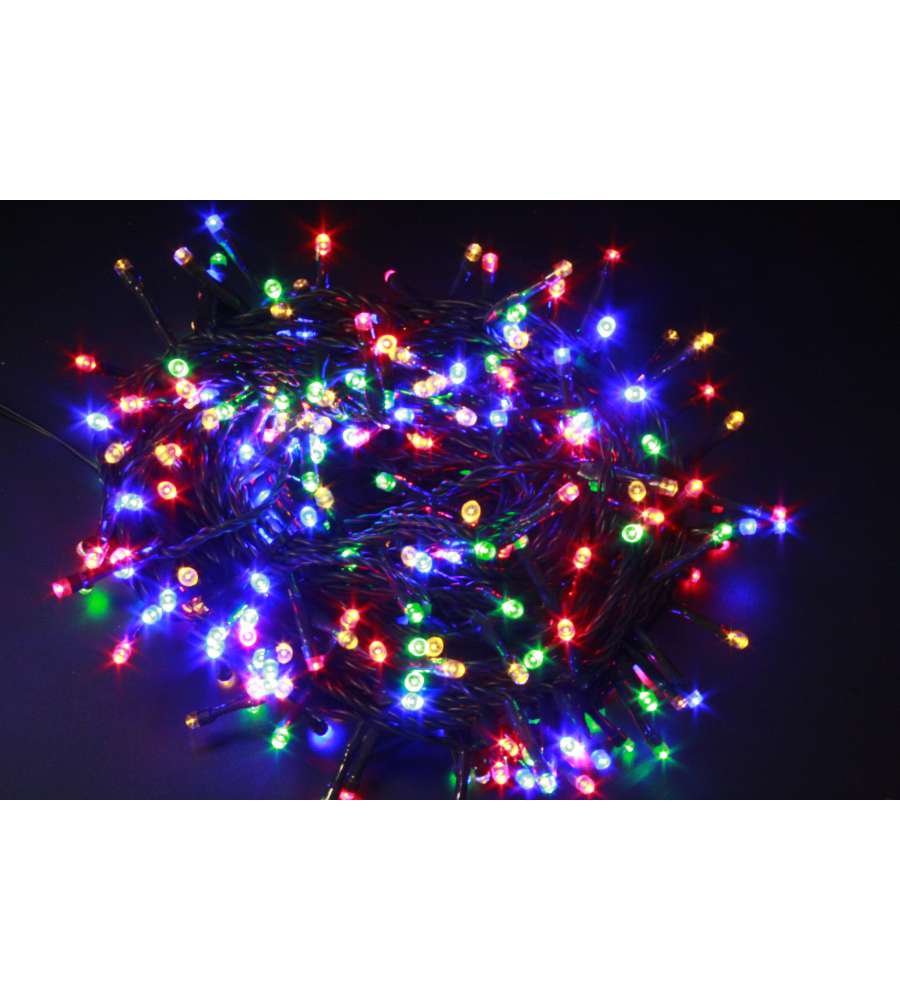 Luci Di Natale Per Esterno E Interno 80 Minilucciole A Led Multicolore Con Giochi Di Luce