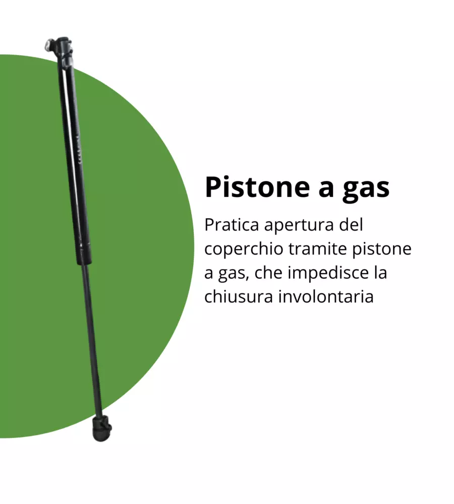 Baule postale per pacchi impermeabile biohort "paket-box 100" in acciaio zincato bronzo metallizzato 195 lt 101x46x61 cm - cod. 62910