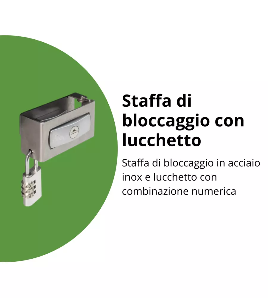 Baule postale per pacchi impermeabile biohort "paket-box 100" in acciaio zincato bronzo metallizzato 195 lt 101x46x61 cm - cod. 62910