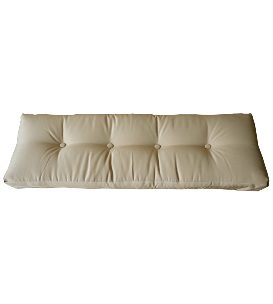 Cuscino schienale eurogarden per divano pallet in tessuto beige 120x40x10 cm