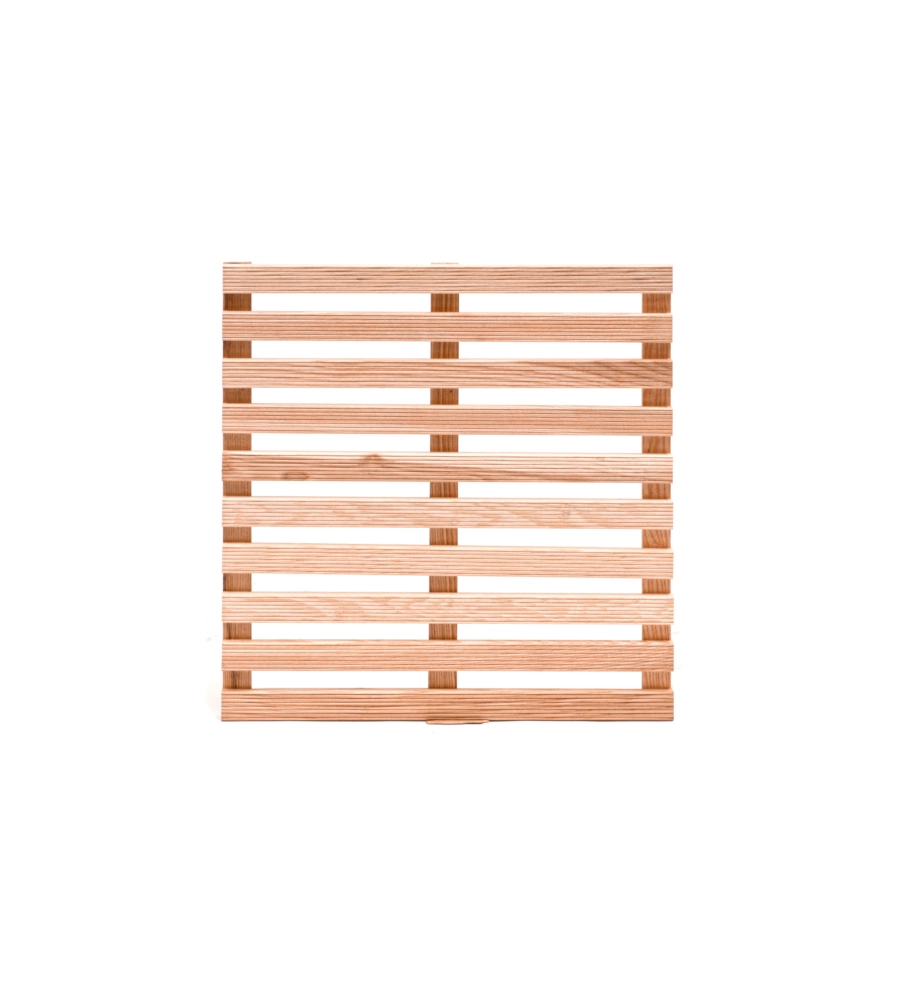 Pedana doccia antiscivolo in legno - dim. 60x60 cm