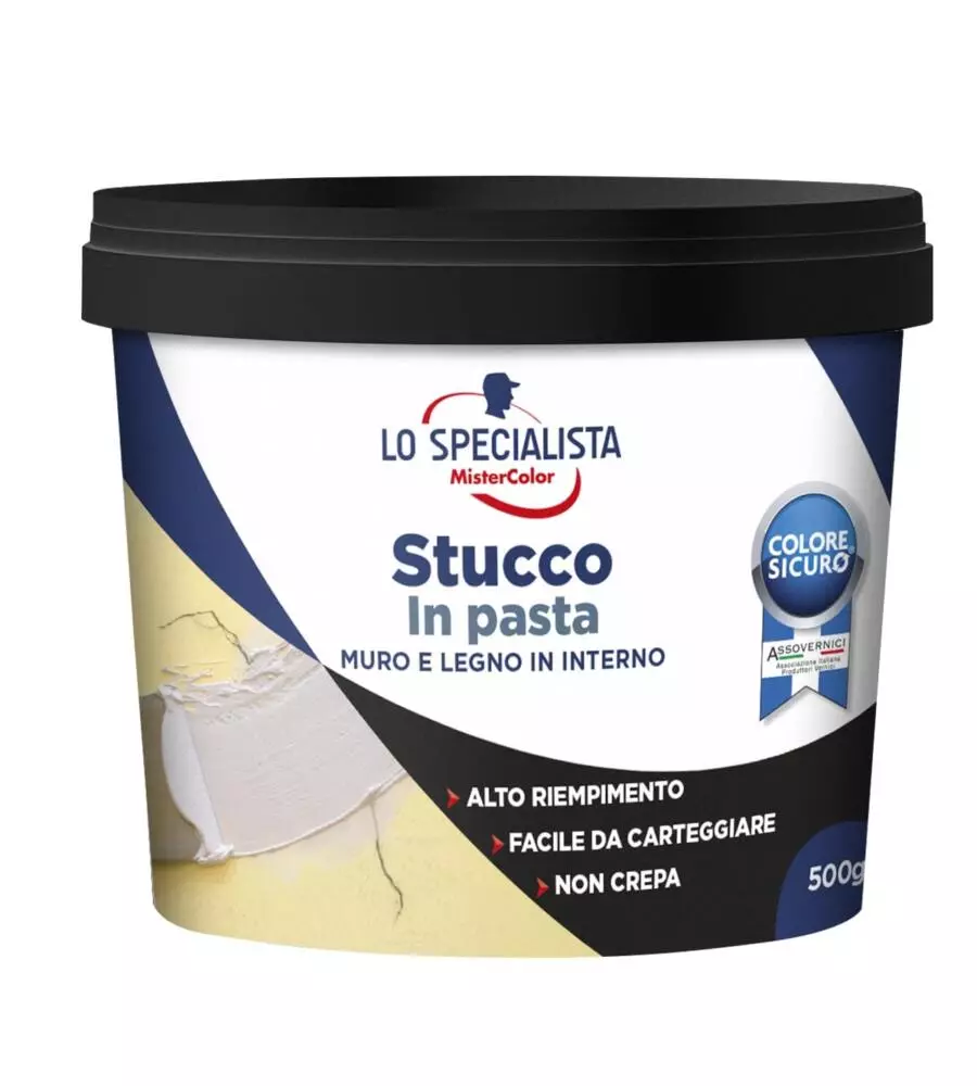 Stucco in pasta bianco 0,5 kg