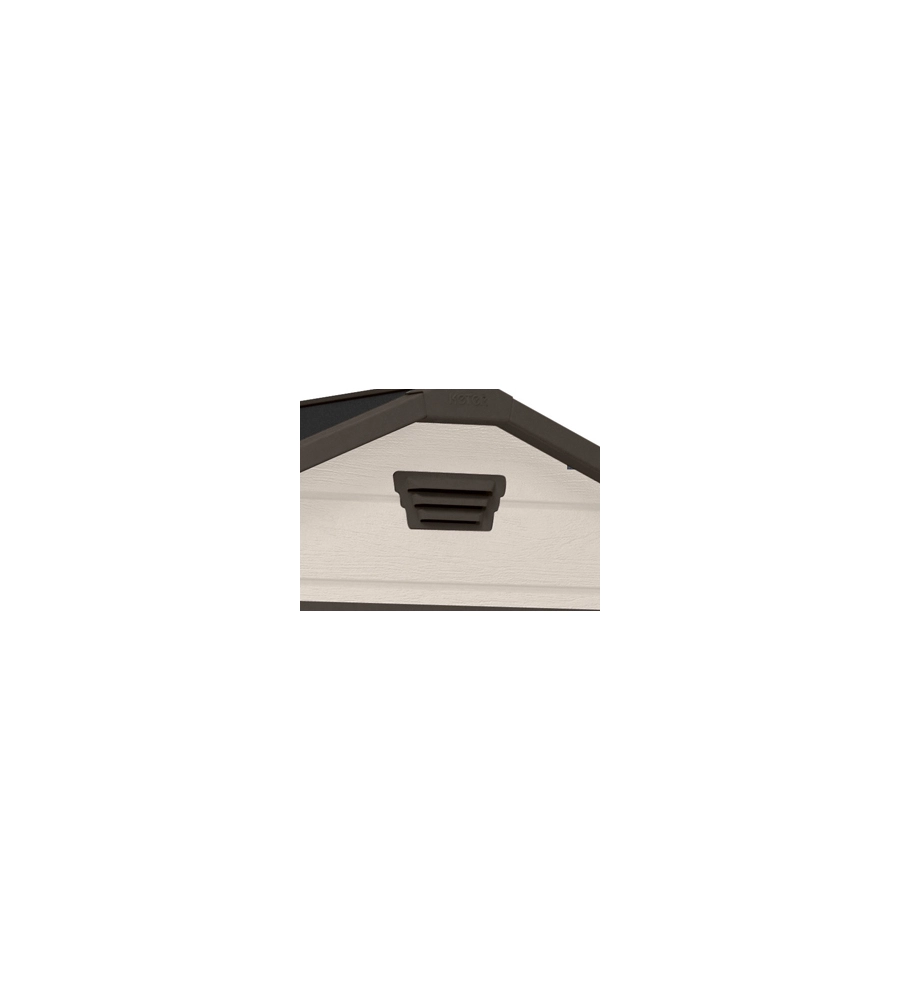 Casetta da giardino keter "manor 6x5" in resina colore beige con porta battente doppia 185x152x226 cm
