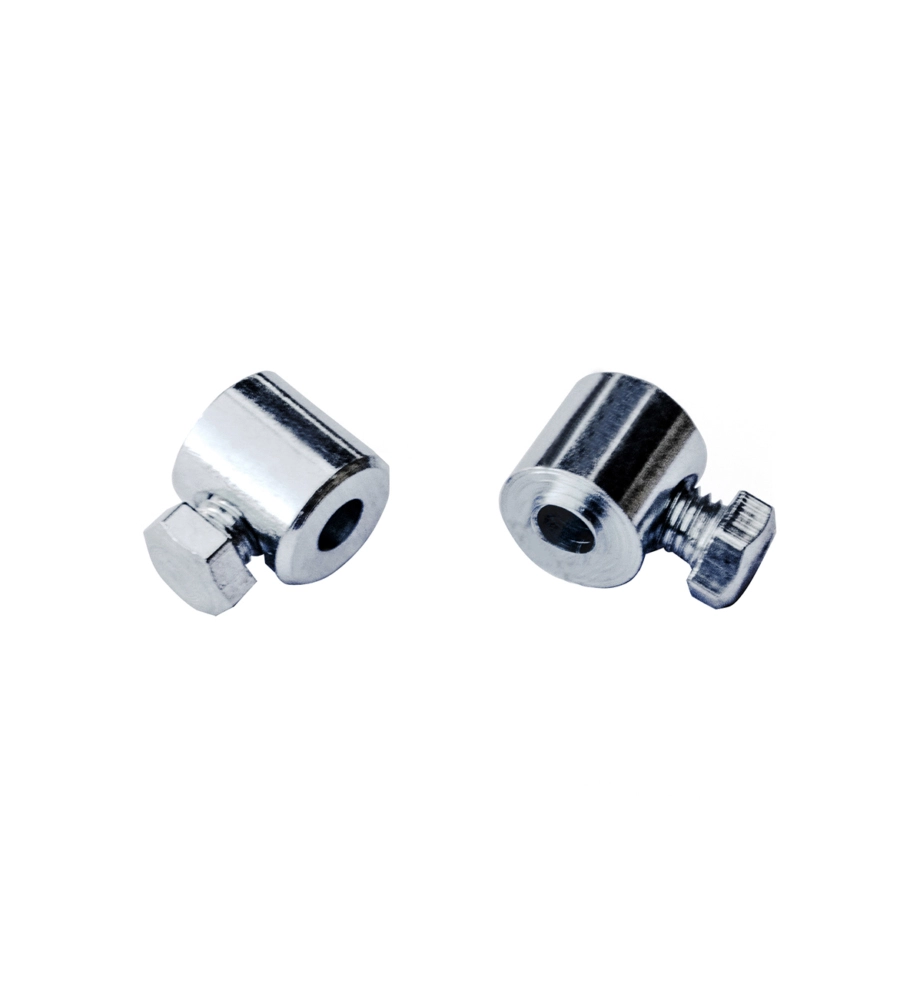 Morsetto serracavi Ø 3 mm. ferro zincato con vite laterale 4 pz.