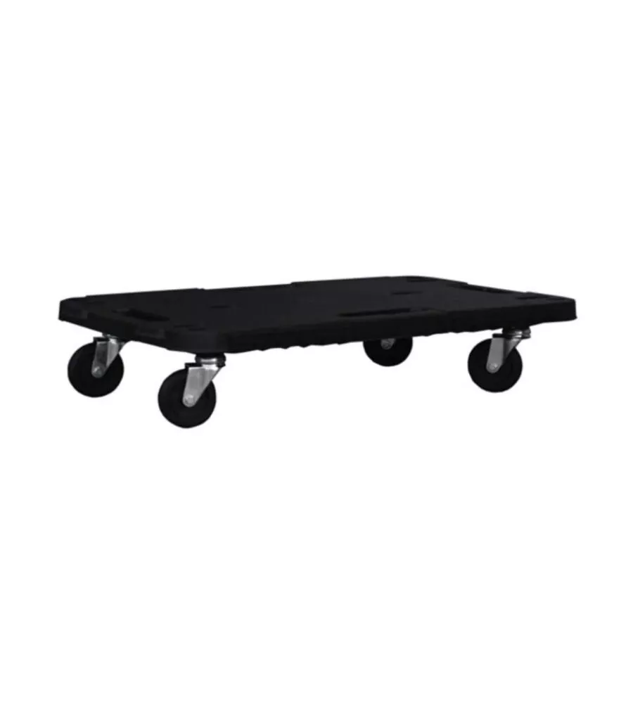 Pedana a carrello con ruote portata 500kg 580x380x40 mm