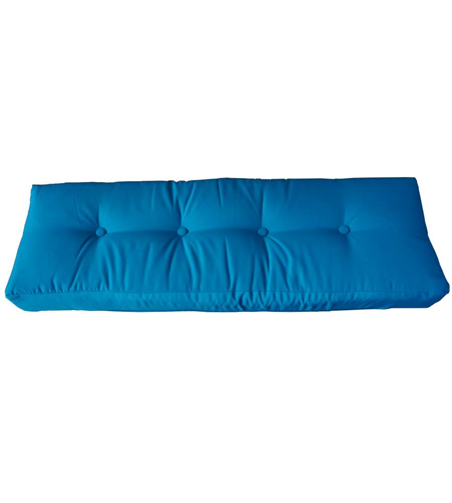 Cuscino schienale per divano pallet colore turchese - 120x40x10 cm