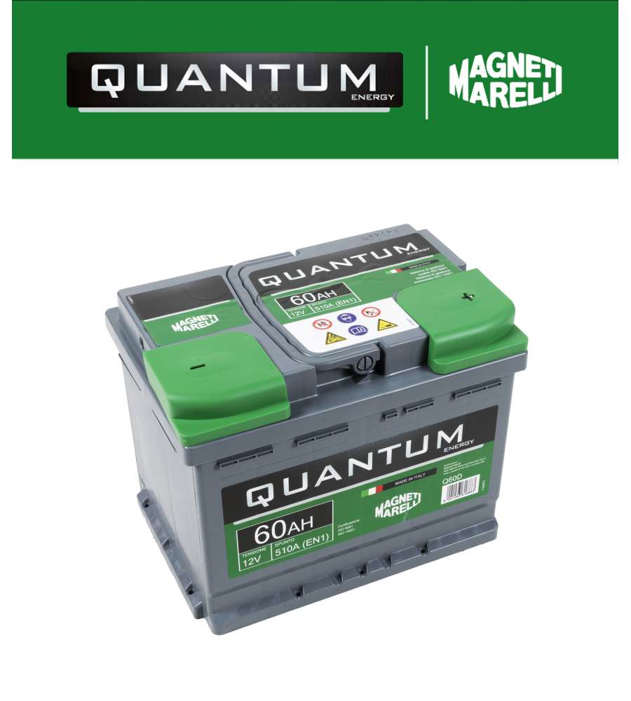 OFFERTA Batteria per auto 'quantum' magneti marelli 60ah 510a
