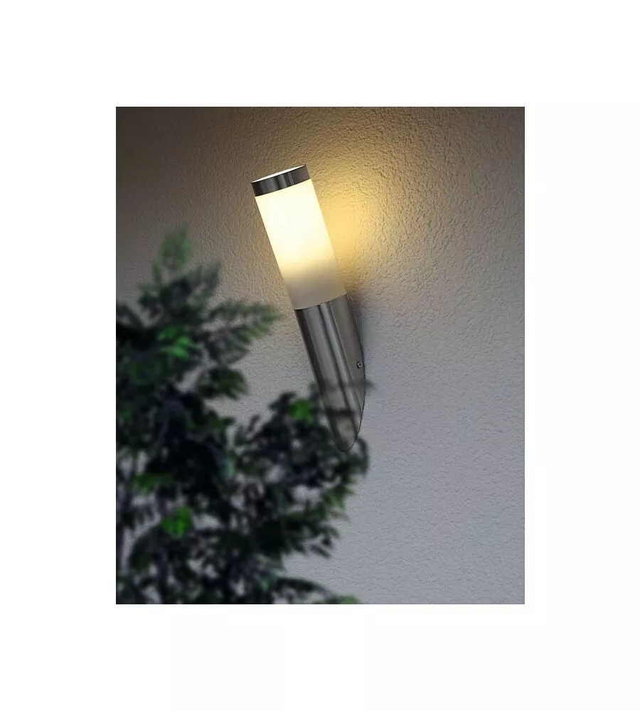 Applique led da esterno eglo "helsinki" grigio 12w