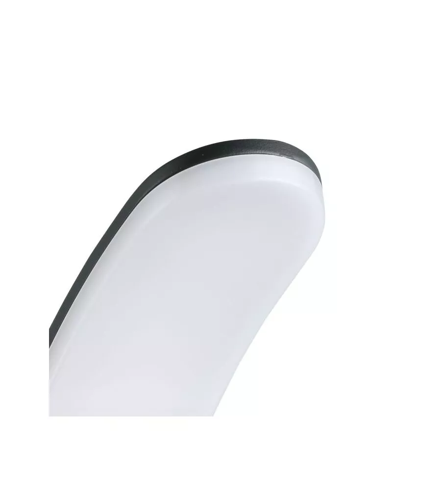 Applique led da esterno eglo "fiumicino" nero 3000k