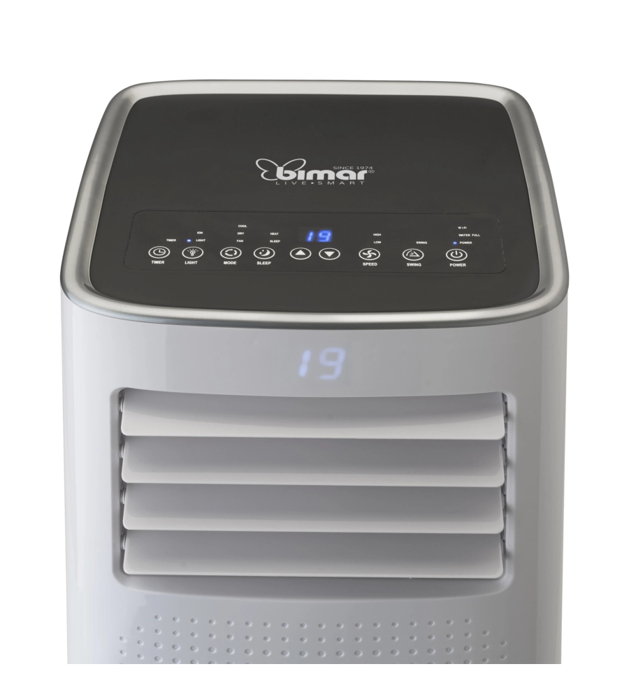 Condizionatore e deumificatore portatile bimar "cp090" con wi-fi 9000btu