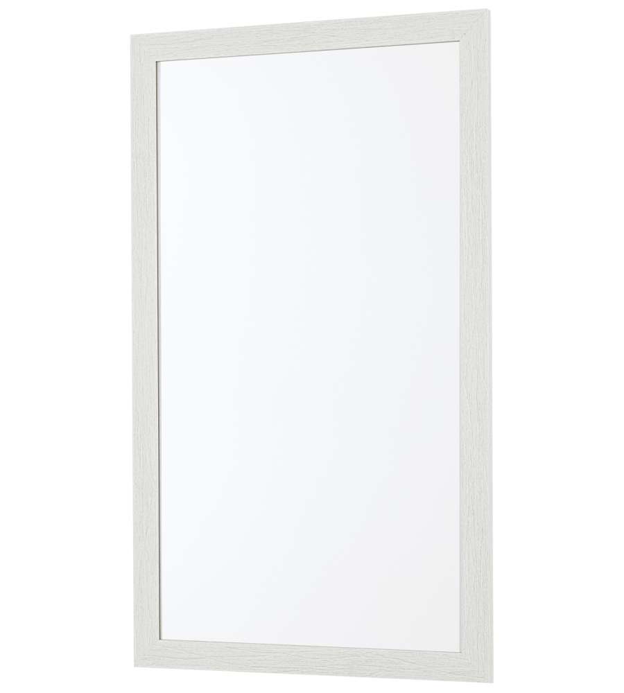 Specchio Da Bagno Con Cornice Effetto Legno Bianco, 60x80cm in vendita  online