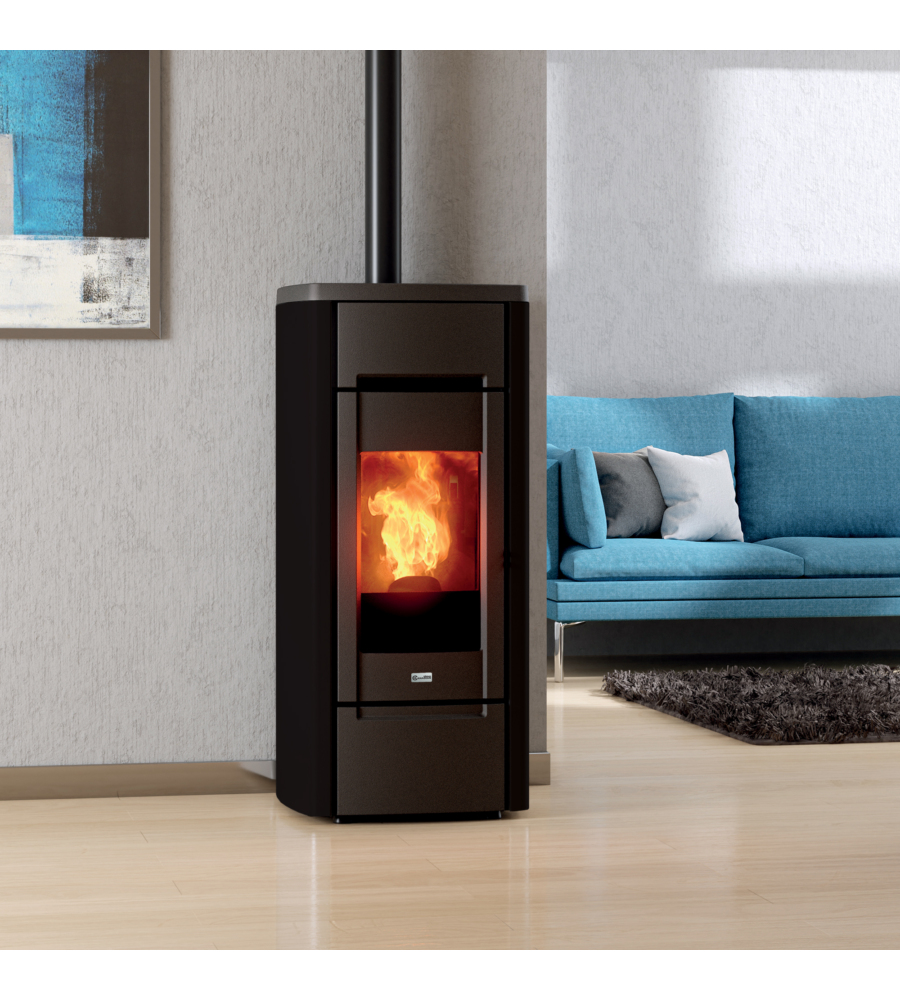 STUFA A PELLET CANALIZZATA IN GHISA CAST IRON 10C NERA 9,32 KW - CANADIAN STOVE