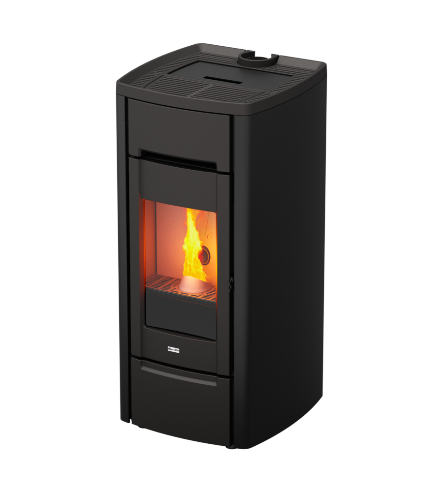 STUFA A PELLET CANALIZZATA IN GHISA CAST IRON 10C NERA 9,32 KW - CANADIAN STOVE