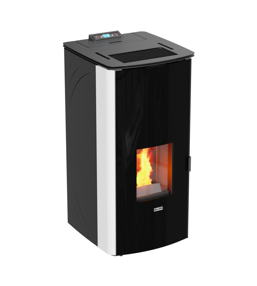 TERMOSTUFA A PELLET "CLASS THERMO 17" BIANCA - CANADIAN STOVE.