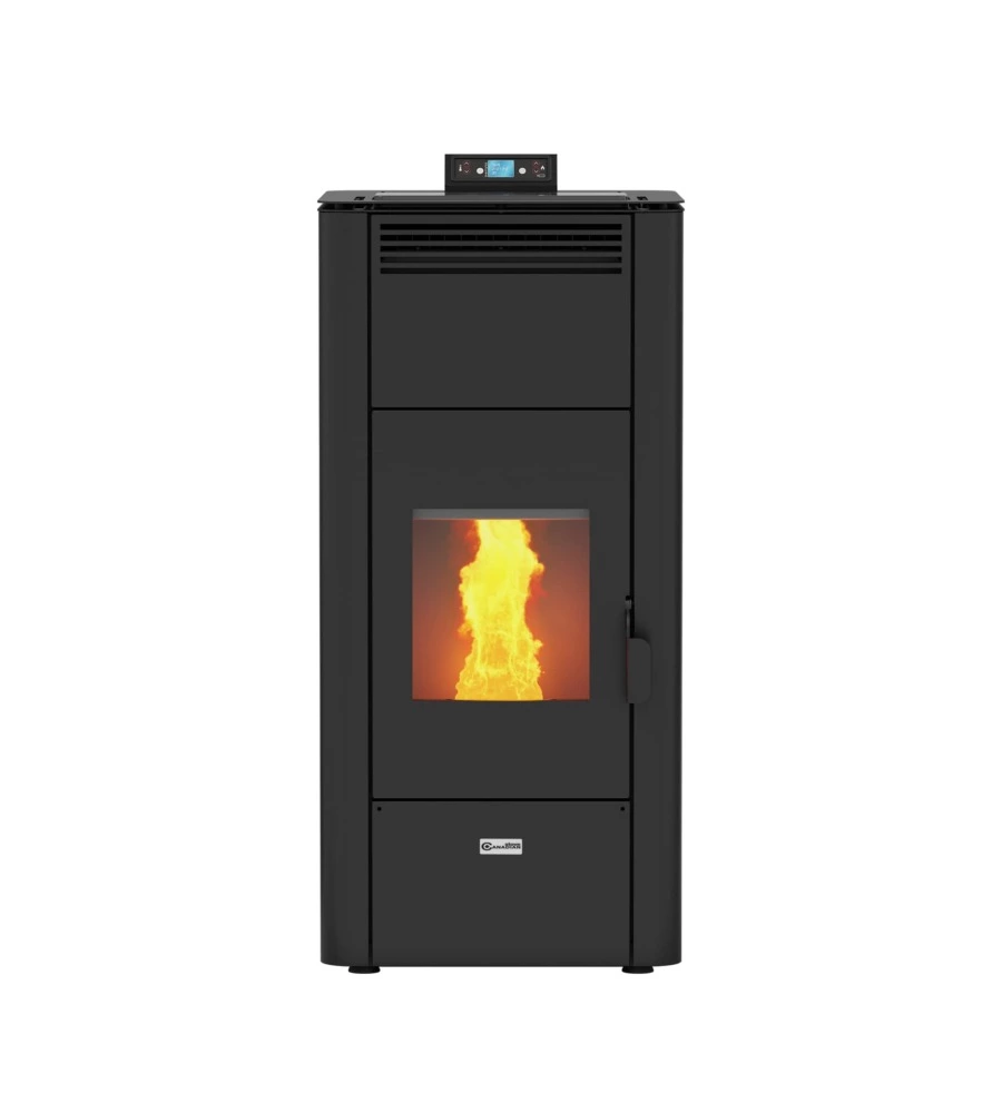 Termostufa a pellet canadian stove "class thermo 20" grigio puntinato 19 kw