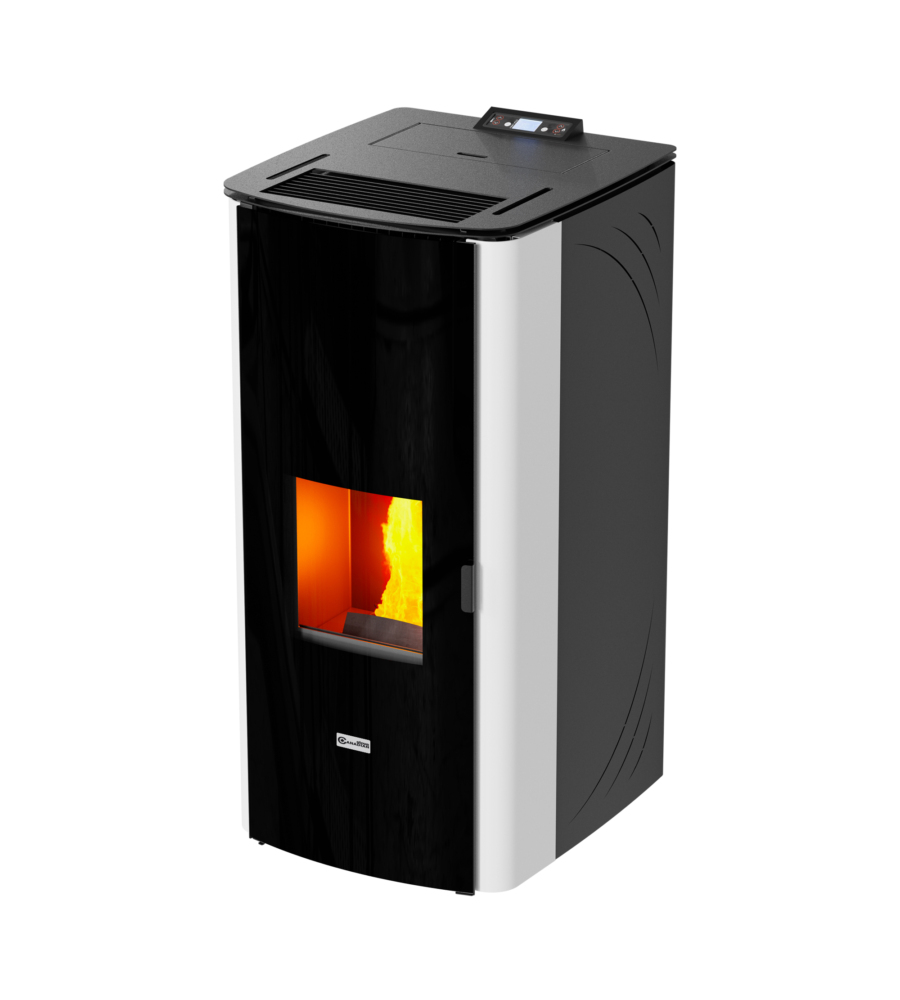 TERMOSTUFA A PELLET "CLASS THERMO 20" BIANCA - CANADIAN STOVE.