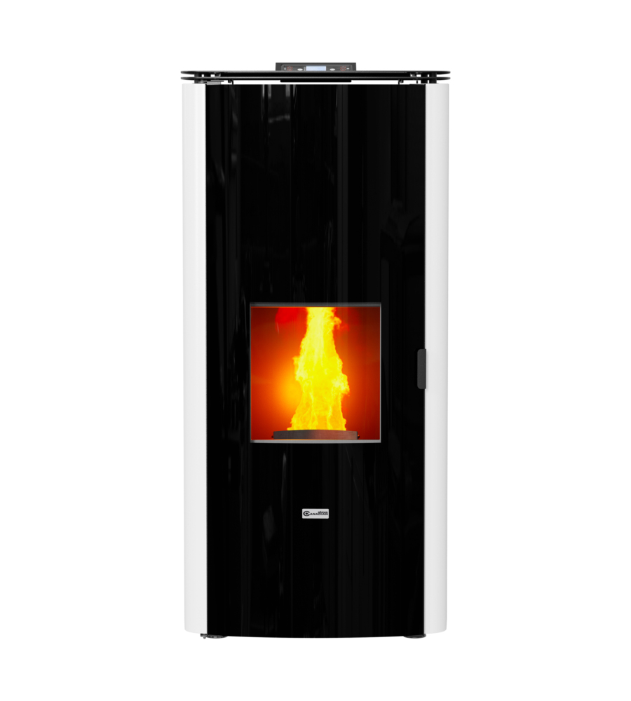 TERMOSTUFA A PELLET "CLASS THERMO 20" BIANCA - CANADIAN STOVE.