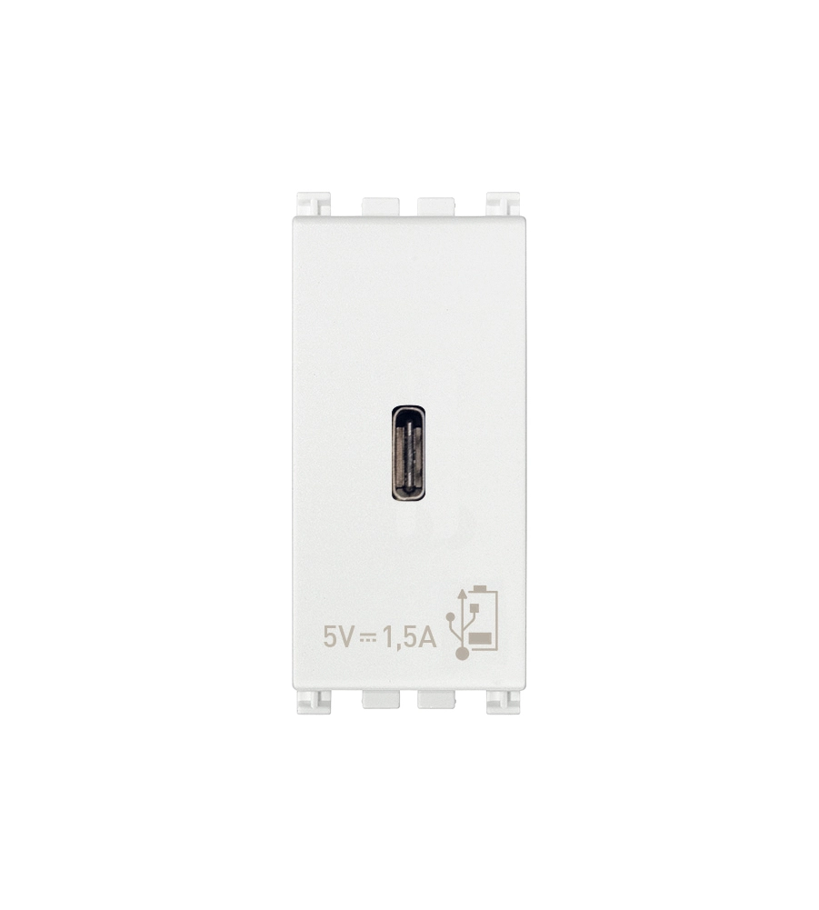 Alimentatore usb c 5v 1.5a 1m bianco - vimar