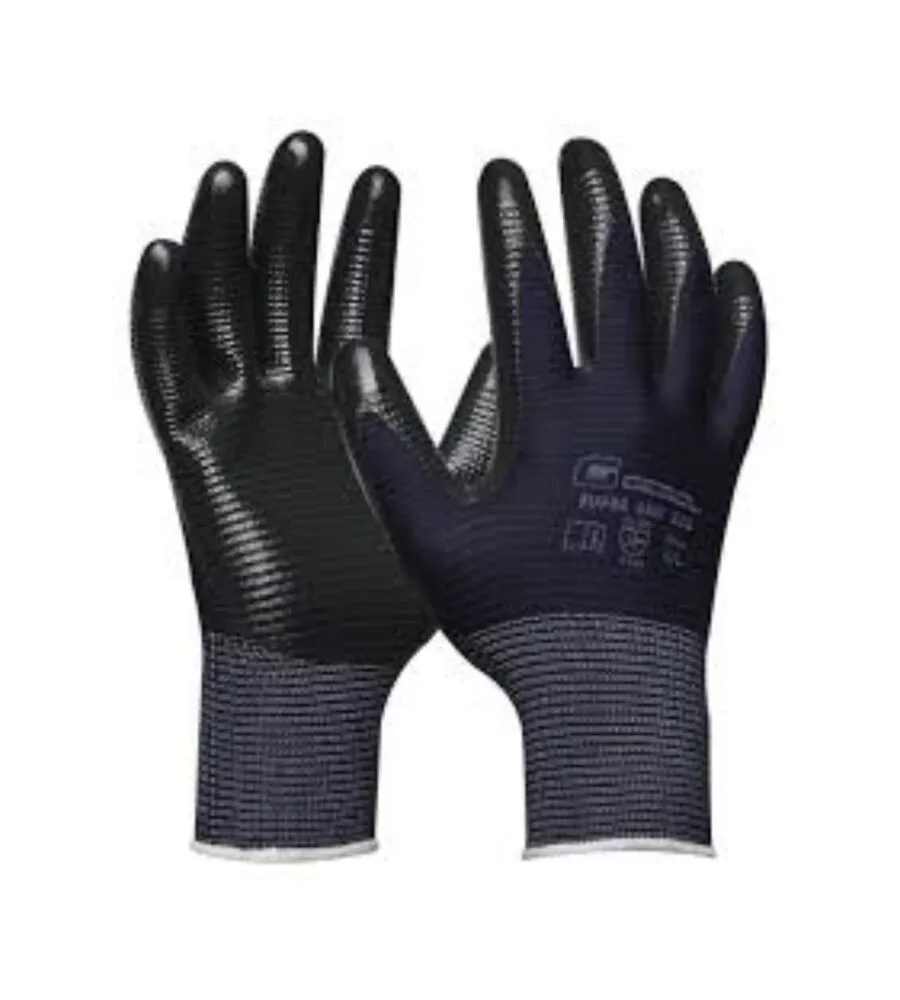 Guanti protettivi nespoli "super grip eco" con rivestimento in nitrile tg 9