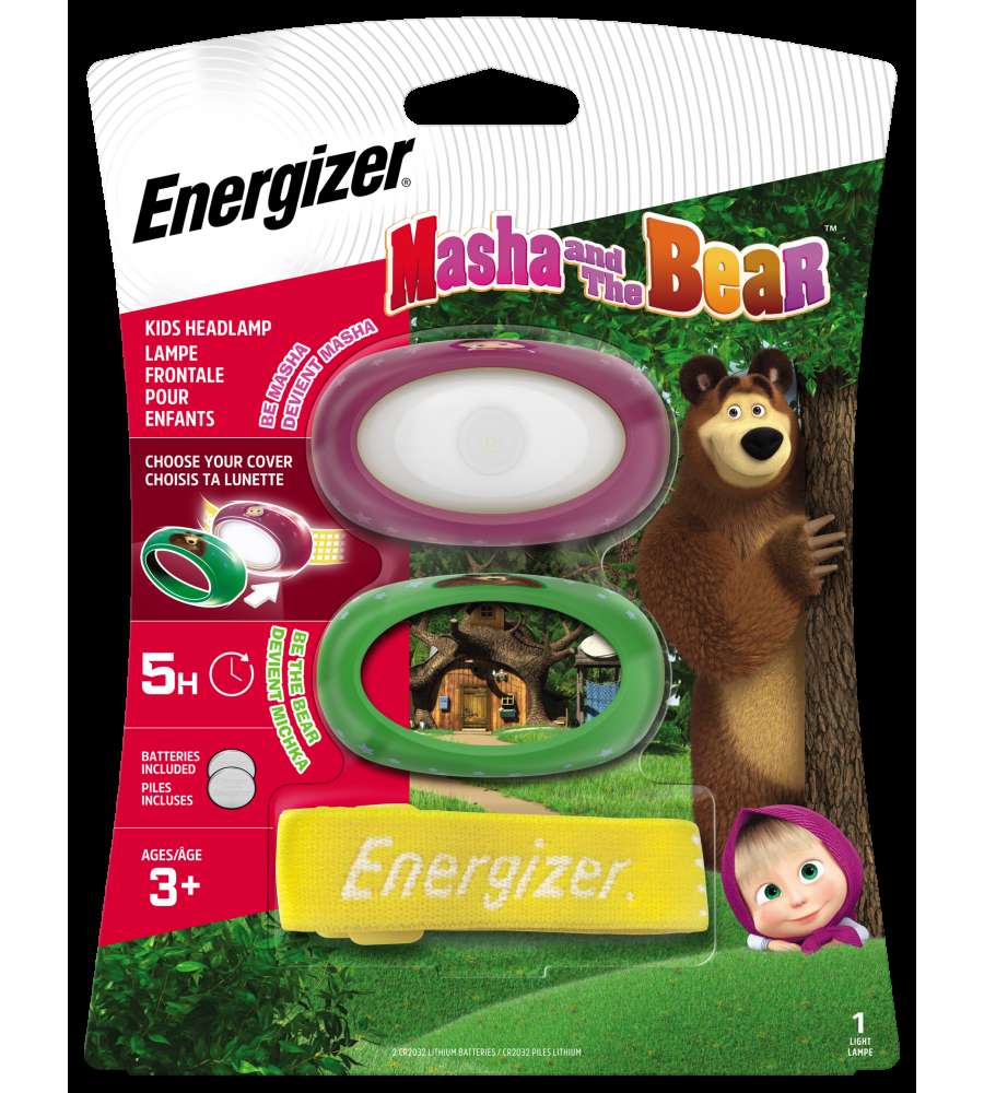 ENERGIZER Masha & The Bear kids headlight 20 lumen + 2 CR2032