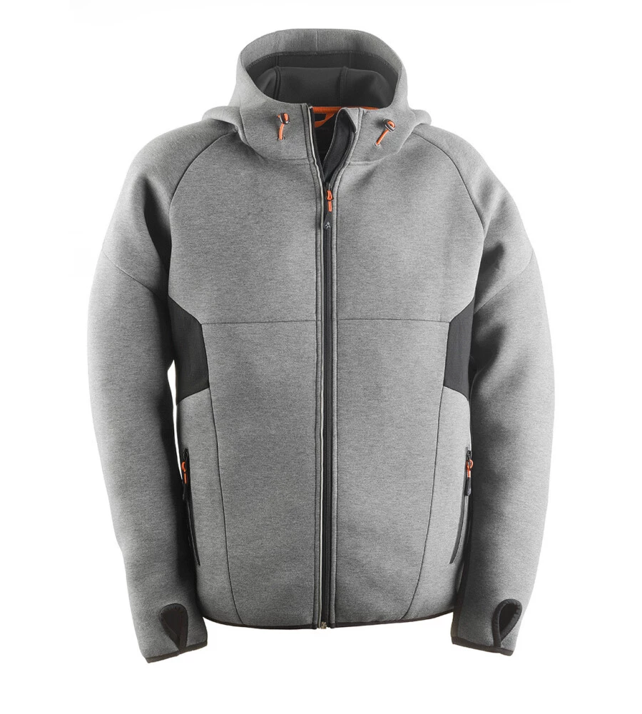 Felpa da lavoro kapriol "tech hoodie" colore grigio, tg xxl
