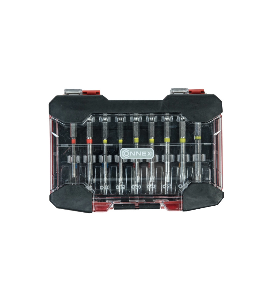 Set 18 inserti prolungati per avvitatore connex "max-power" in acciaio