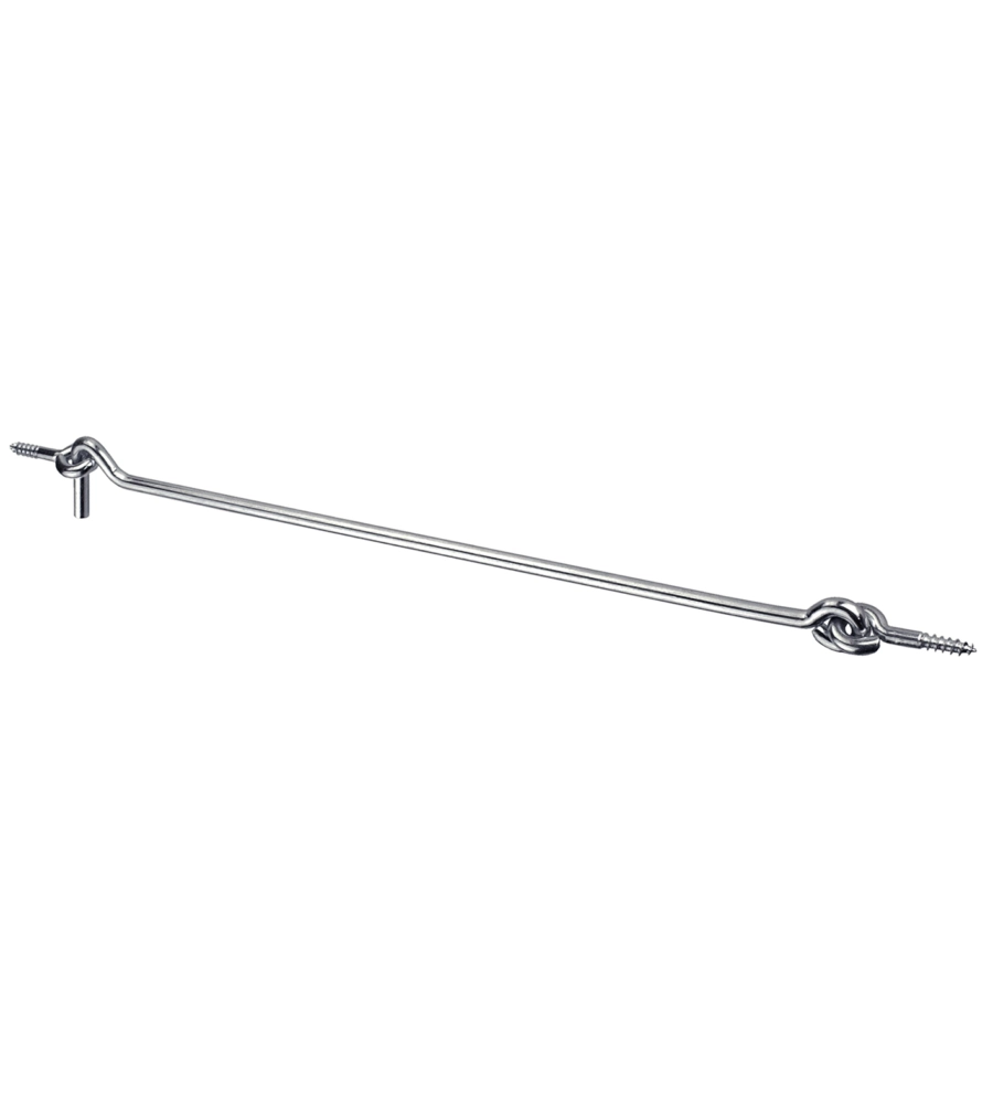 Gancio con occhiolo Ø 5,8 x 300 mm. - zincato giallo - 1 pz.