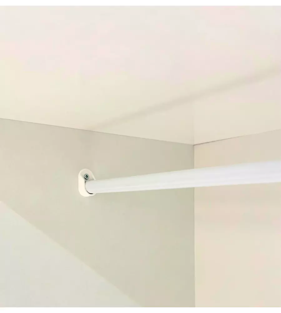 Armadio bianco a 6 ante, 240x52x207 cm