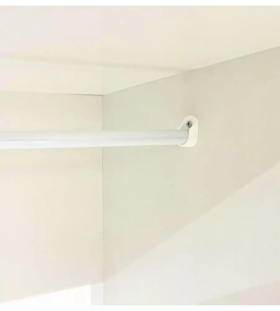 Armadio bianco a 8 ante, 320x52x207 cm