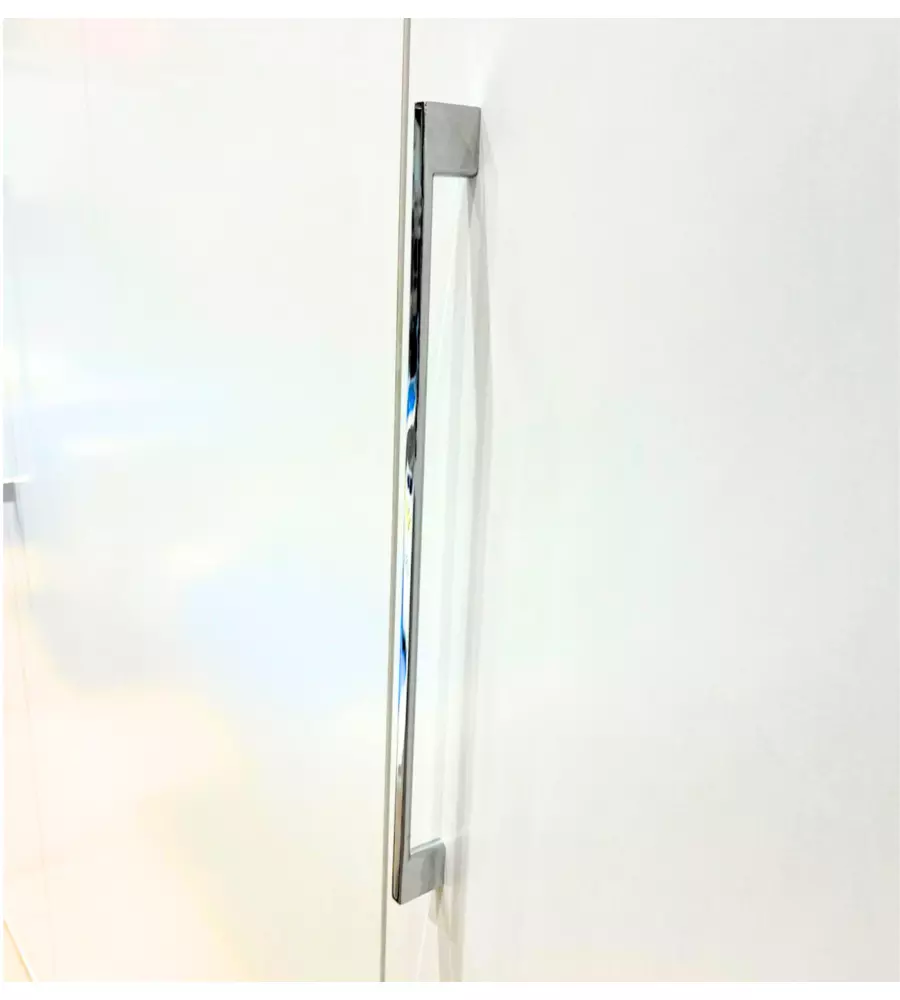Armadio bianco a 8 ante, 320x52x207 cm