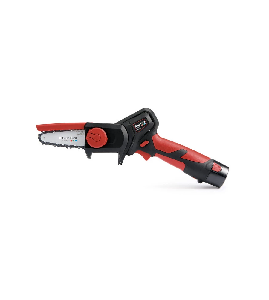 Potatore a catena a batteria blue bird "cs 22-04" barra 10 cm 10.8v 2.5ah
