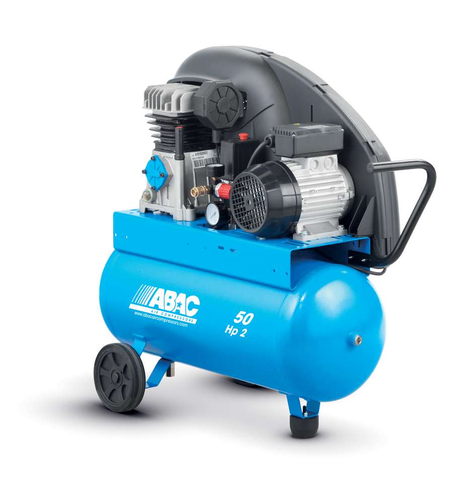 Compressore aria lubrificato abac a29 50 cm2 serbatoio 50 litri a cinghia 2  hp 255 l/min
