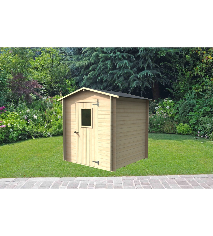 Casetta in legno da giardino alce "regis" in abete 198x198x216 cm