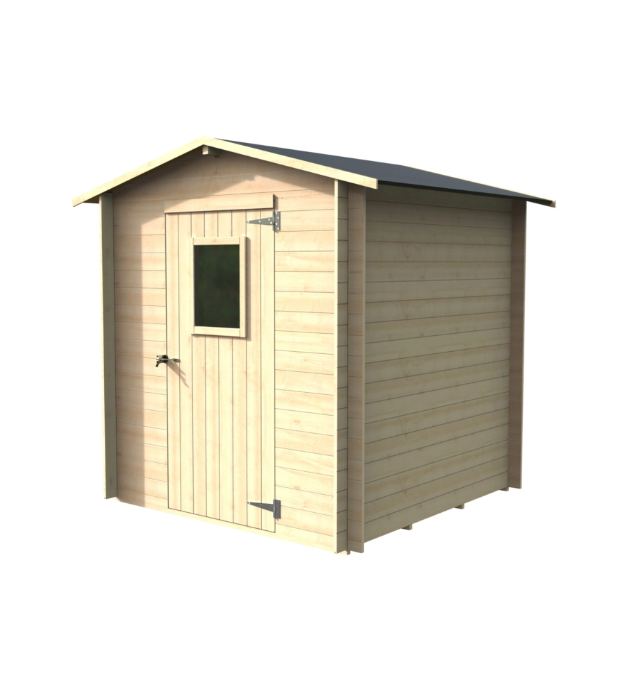 Casetta in legno da giardino alce "regis" in abete 198x198x216 cm