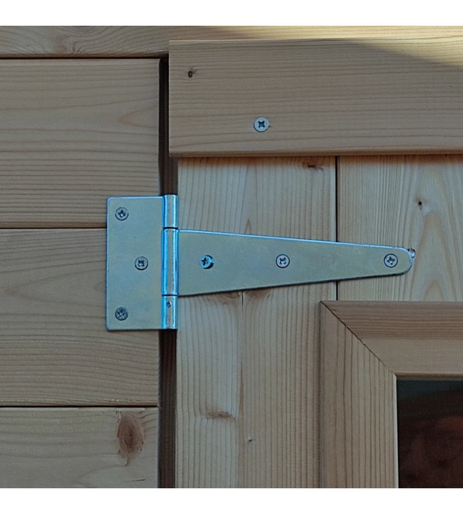 Casetta in legno da giardino alce "hobby" in abete 146x98x197 cm