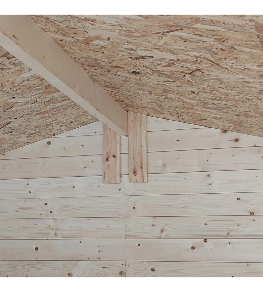 Casetta in legno da giardino alce "hobby" in abete 146x98x197 cm