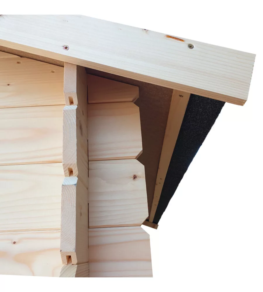 Casetta in legno da giardino alce "hobby" in abete 146x98x197 cm