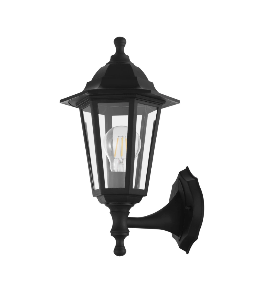 Applique da esterno eglo "duanera" nero 28w
