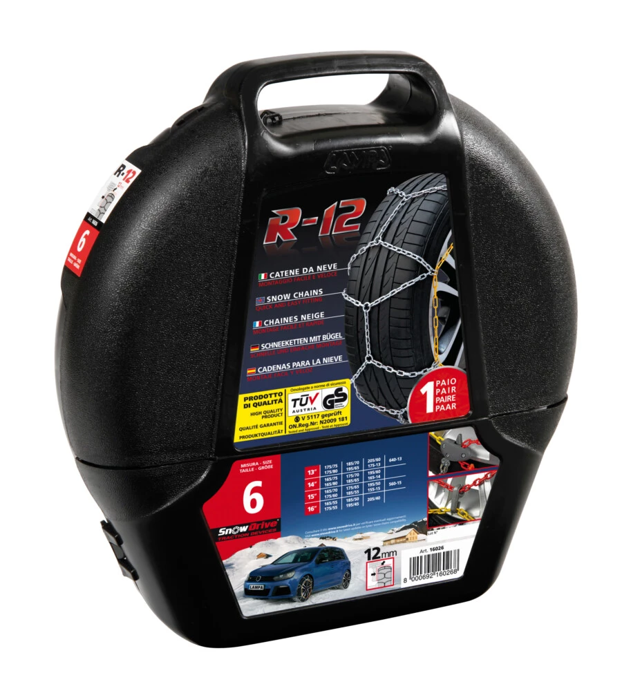 Catene da neve per auto snowdrive "gr 4,5" 9 mm - 16066